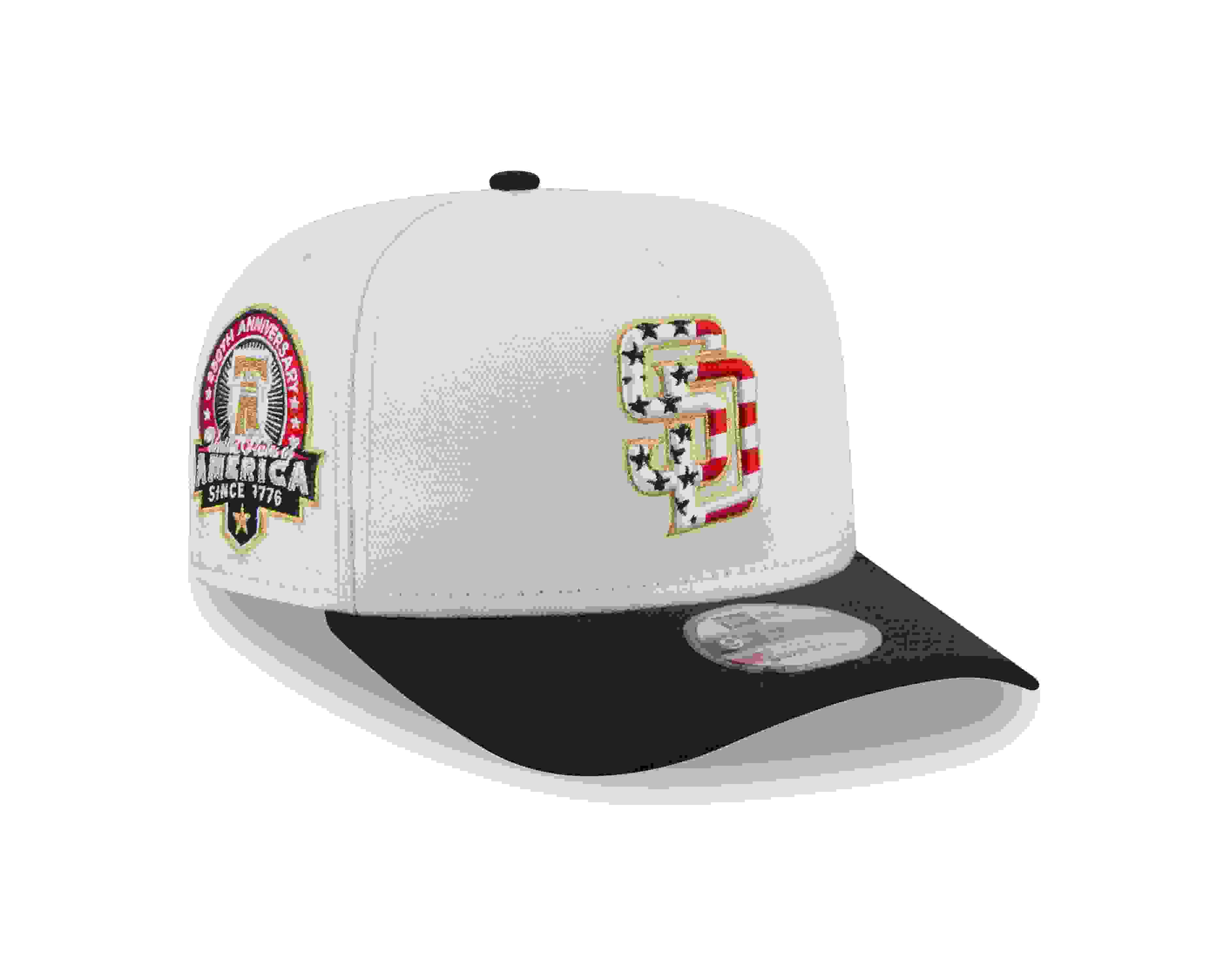 New Era San Diego Padres 9FIFTY A-Frame 4th of July Cream Snapback Hat